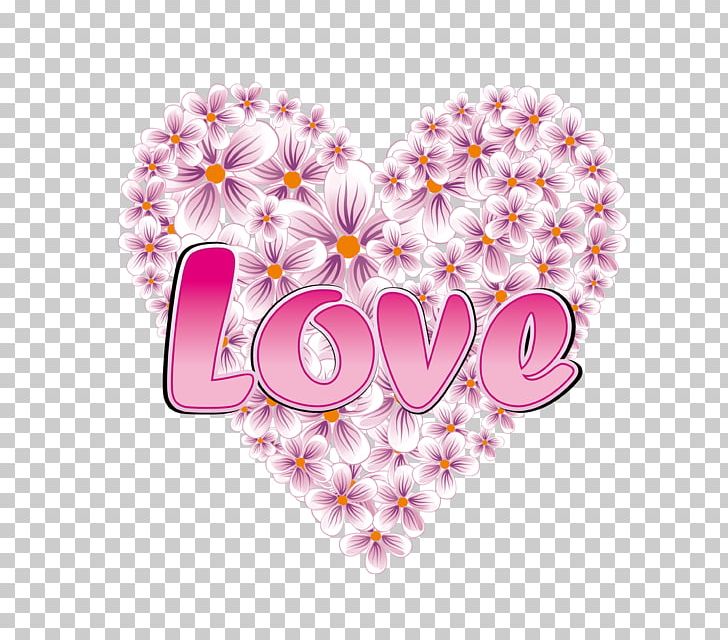 Love Heart Valentine's Day PNG, Clipart, Blossom, Cherry Blossom, Computer Wallpaper, Cupid, Floral Design Free PNG Download