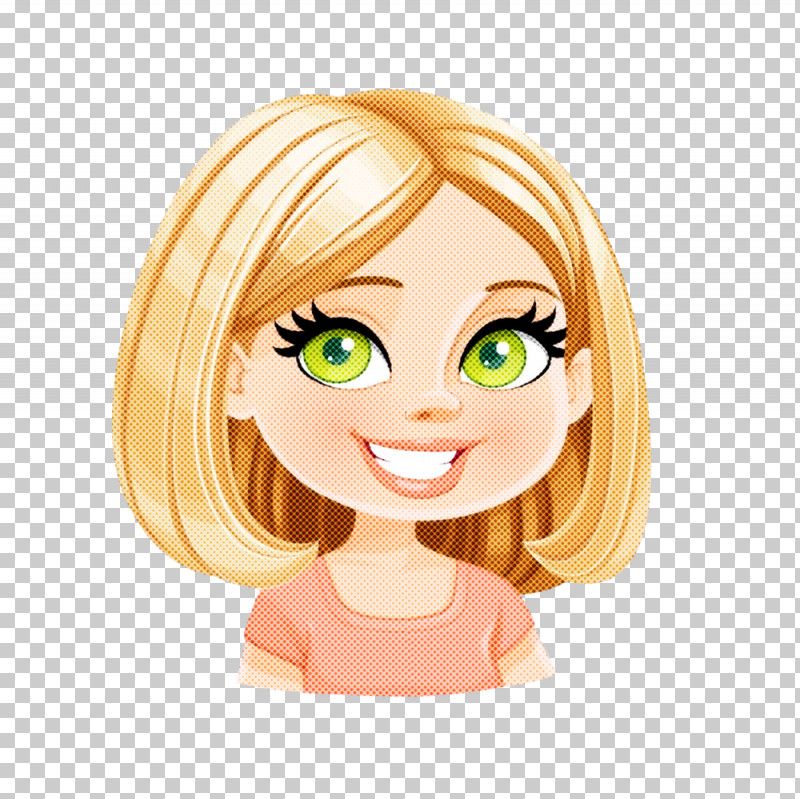 Hair Face Cartoon Head Nose PNG, Clipart, Animation, Blond, Bob Cut, Brown Hair, Cartoon Free PNG Download