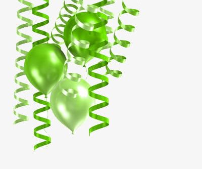 Green Ribbon And Green Balloons PNG, Clipart, Balloon, Balloons Clipart, Decoration, Green, Green Clipart Free PNG Download