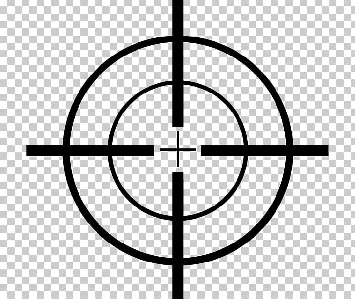 Reticle Telescopic Sight PNG, Clipart, Angle, Area, Black And White, Circle, Download Free PNG Download