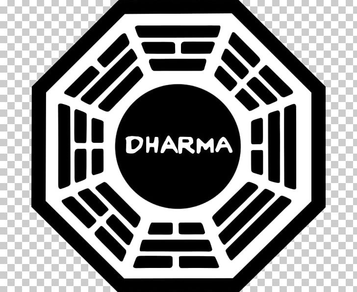 Dharma Initiative Desmond Hume John Locke Shannon Rutherford Logo PNG, Clipart, Area, Black, Black And White, Brand, Charles Widmore Free PNG Download