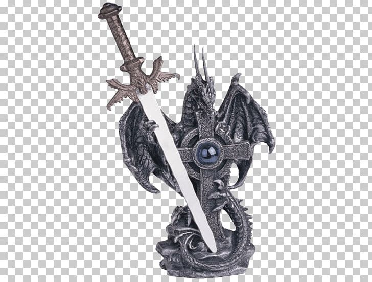 Figurine Sword Statue Dragon Fantasy PNG, Clipart, Art, Blade, Collectable, Dragon, Fantasy Free PNG Download