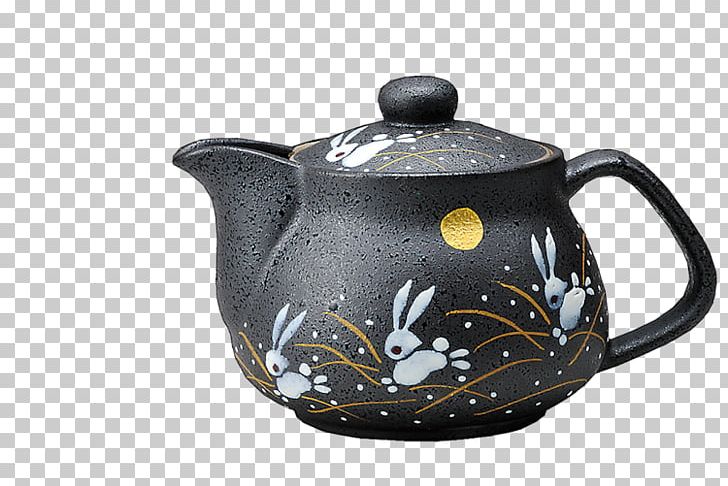 Teapot Sake Set Kutani Ware Ceramic PNG, Clipart, Background Black, Black, Black Background, Black Hair, Black White Free PNG Download