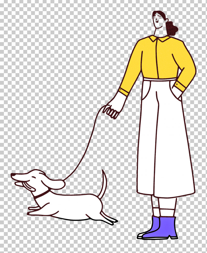 Walking The Dog PNG, Clipart, Clothing, Costume, Dress, Headgear, Line Art Free PNG Download
