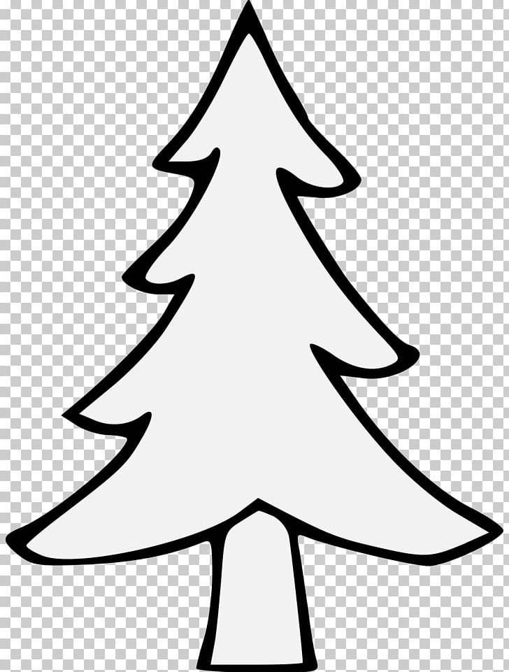 christmas tree drawing black and white