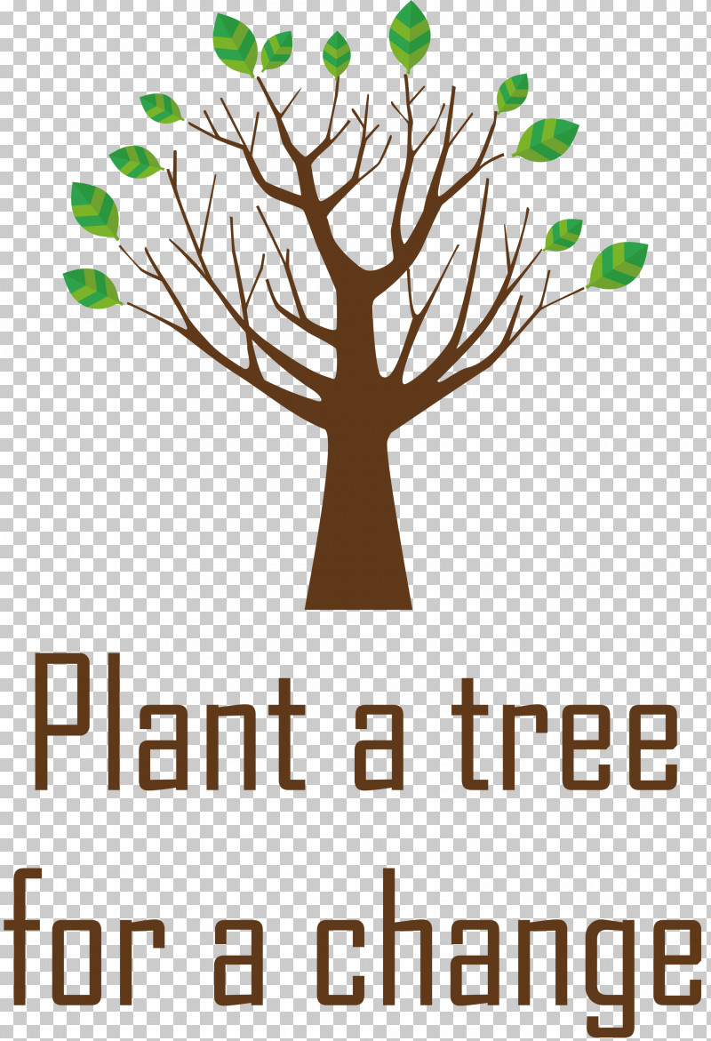 Plant A Tree For A Change Arbor Day PNG, Clipart, Arbor Day, Broadleaved Tree, Flower, Leaf, Logo Free PNG Download