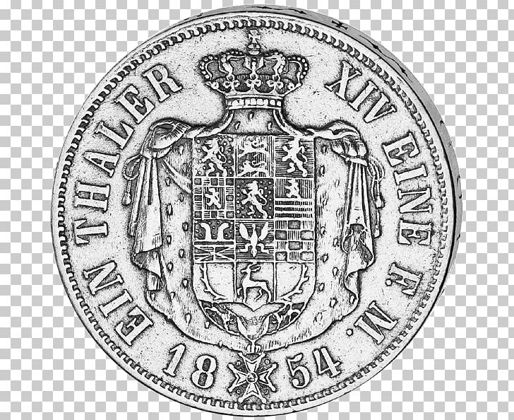 Commemorative Coin Thaler Silver Medal PNG, Clipart, Animal, Badge, Black And White, Braunschweig, Circle Free PNG Download