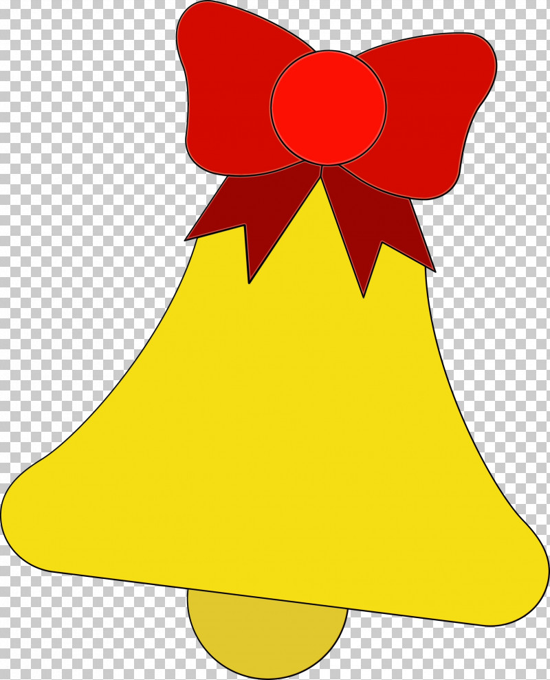 Bell Cone Yellow PNG, Clipart, Bell, Cone, Paint, Retro Christmas, Vintage Christmas Free PNG Download