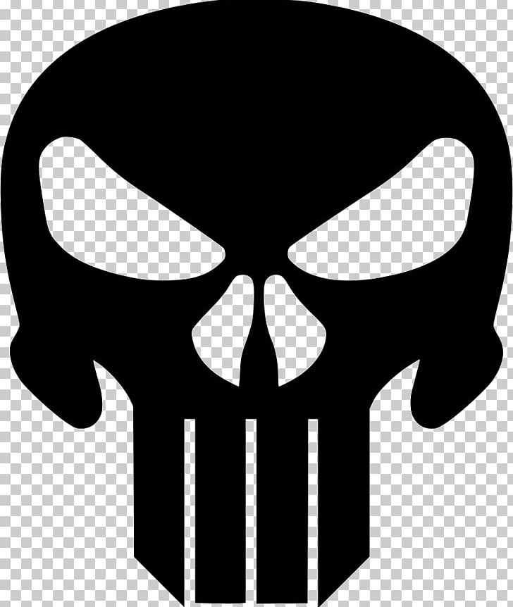 Punisher Logo PNG, Clipart, Art, Black And White, Bone, Cdr, Clip Art Free PNG Download