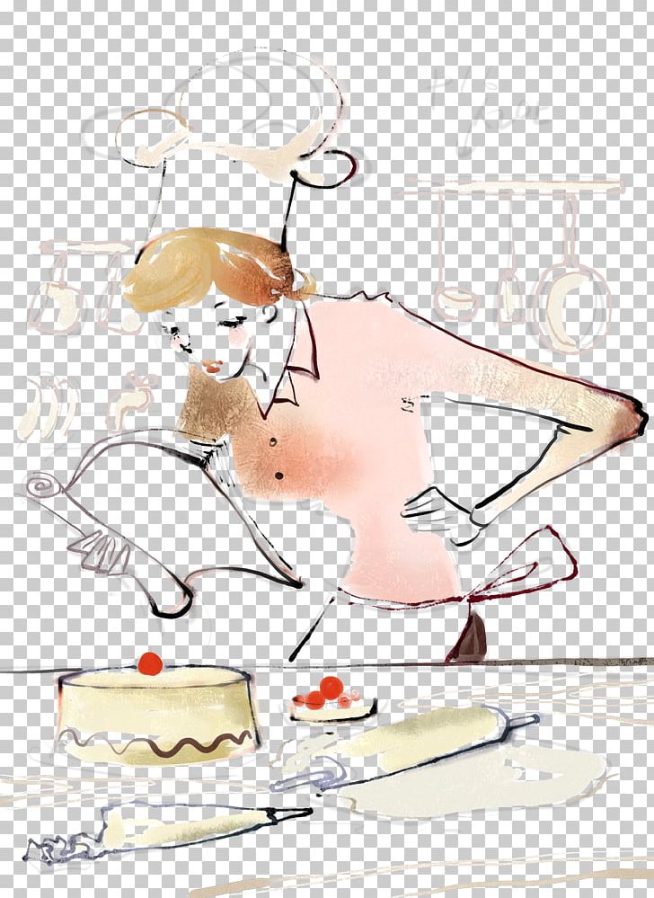 Birthday Cake Mooncake Bakery Illustration PNG, Clipart, Baking, Business Woman, Cake, Cartoon, Chef Free PNG Download