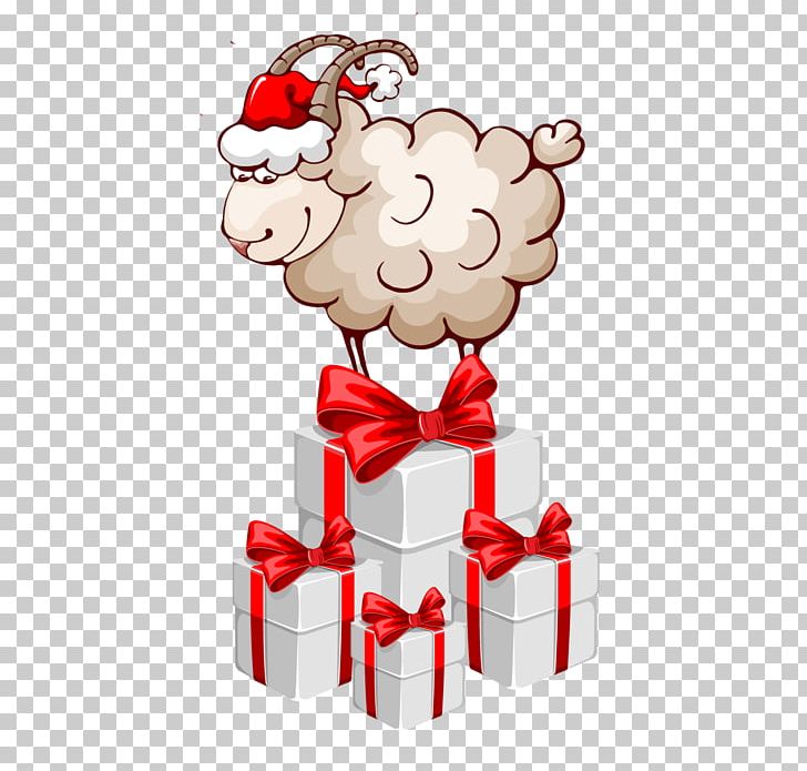 Sheep Christmas Gift Holiday PNG, Clipart, Animals, Blog, Cartoon, Christmas, Christmas Decoration Free PNG Download