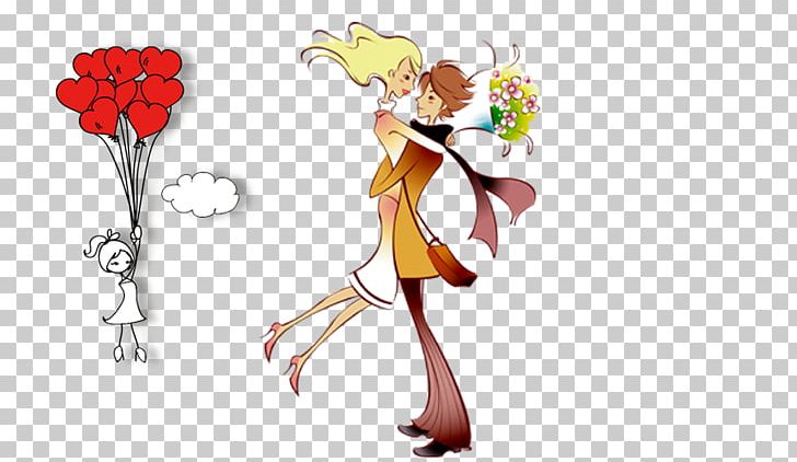 Animation Couple Cartoon Significant Other PNG, Clipart, Couple, Fashion Illustration, Fictional Character, Flower, Hand Free PNG Download
