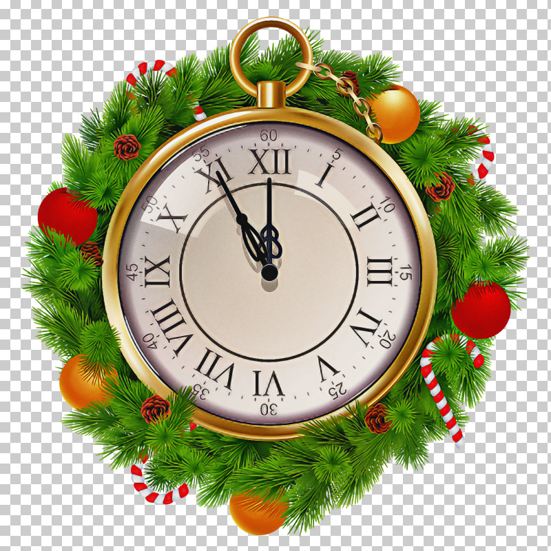 Christmas Wreath Christmas Ornaments PNG, Clipart, Christmas Decoration, Christmas Eve, Christmas Ornaments, Christmas Wreath, Clock Free PNG Download