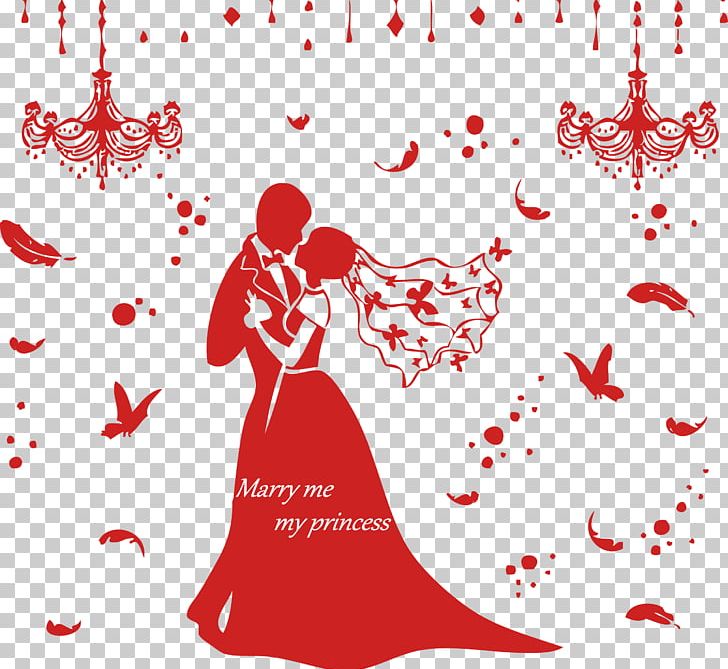 Cartoon Wall Decal Sticker Contemporary Western Wedding Dress PNG, Clipart, Balloon Cartoon, Black And White, Boy Cartoon, Bride, Bridegroom Free PNG Download