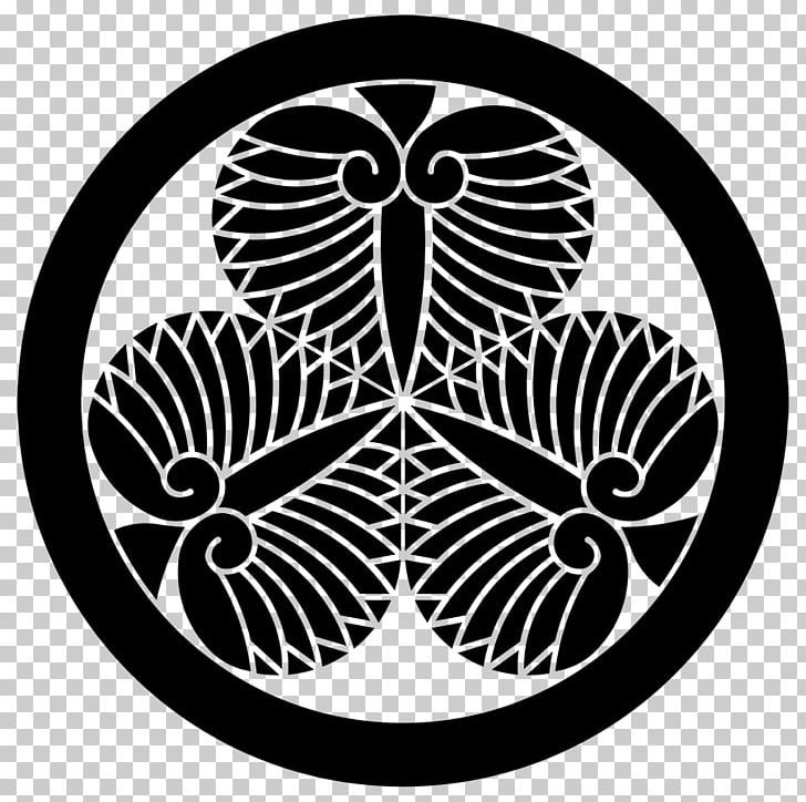 Tokugawa Shogunate Aizu Edo Period Tokugawa Clan Mon PNG, Clipart, Aizu, Black And White, Circle, Edo Period, Flora Free PNG Download