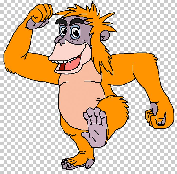 King Louie Dog Orangutan PNG, Clipart, Art, Artwork, Big Cats, Carnivoran, Cartoon Free PNG Download