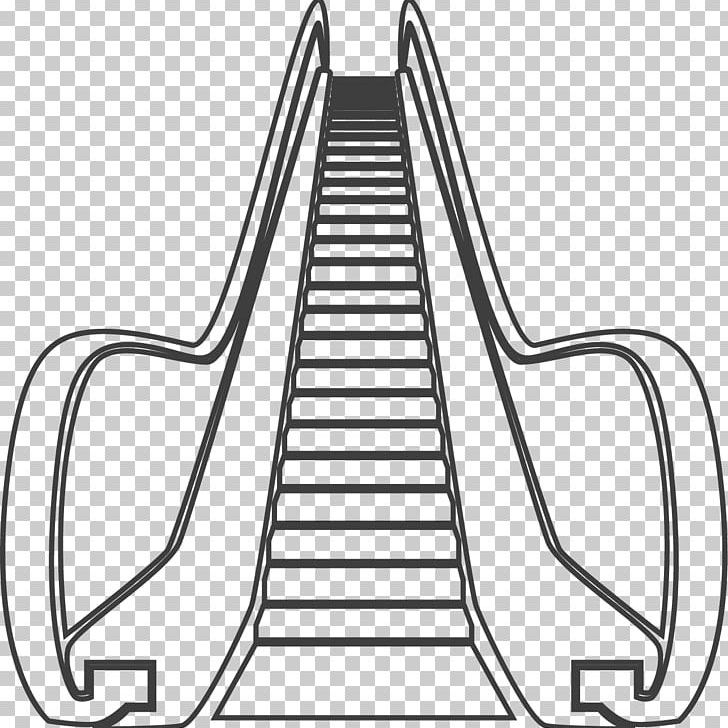 Escalator Elevator Icon PNG, Clipart, Angle, Black And White, Cartoon, Cartoon Icon, Chair Free PNG Download