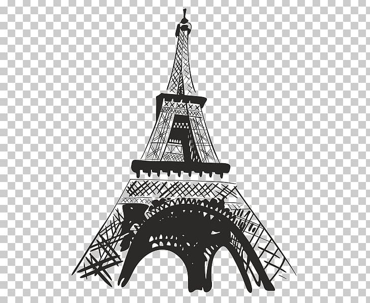 Eiffel Tower Landmark Spire Sticker PNG, Clipart, Architectural Structure, Eiffel Tower, Graffiti, Landmark, Monochrome Free PNG Download
