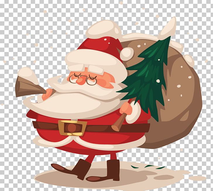 Santa Claus Christmas Tree PNG, Clipart, Art, Cartoon, Christmas, Christmas Card, Christmas Decoration Free PNG Download