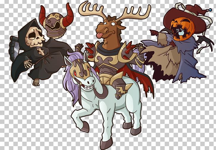 Dullahan Ghost Trick: Phantom Detective Reindeer PNG, Clipart, Art, Cartoon, Cattle Like Mammal, Deer, Digital Art Free PNG Download