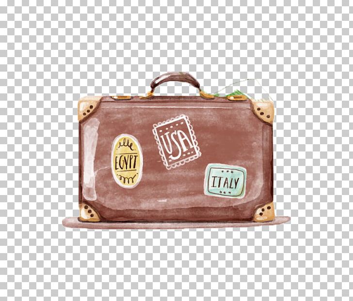 Travel Watercolor Painting Suitcase PNG, Clipart, Art, Bag, Baggage, Bags, Brand Free PNG Download
