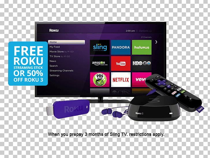 Roku 3 Digital Media Player Output Device Electronics PNG, Clipart, Brand, Communication, Computer Monitors, Digital Media Player, Display Device Free PNG Download