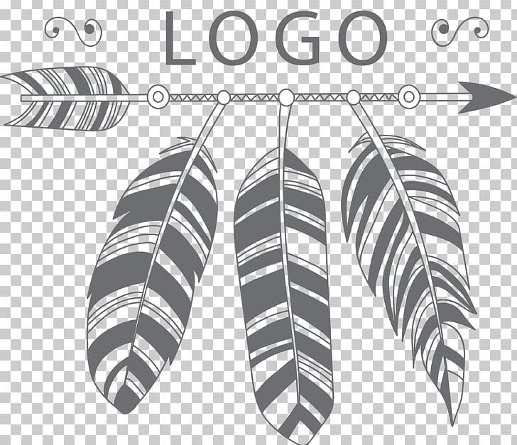 Black Hand Painted Arrows And Feathers LOGO PNG, Clipart, Angle, Arrows, Arrow Tran, Bending, Black Free PNG Download