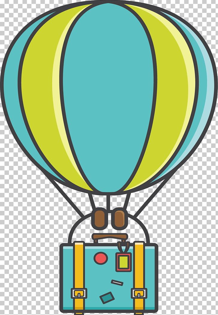 Hot Air Balloon Travel Suitcase PNG, Clipart, Air Balloon, Air Vector, Area, Balloon, Balloon Cartoon Free PNG Download