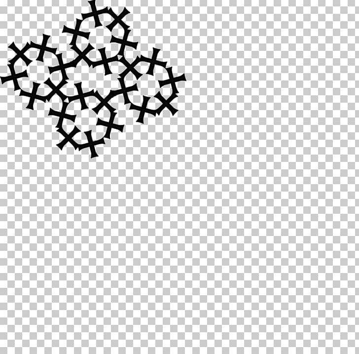 Cross Pattée Geometry Pattern PNG, Clipart, Area, Axial Symmetry, Black, Black And White, Branch Free PNG Download