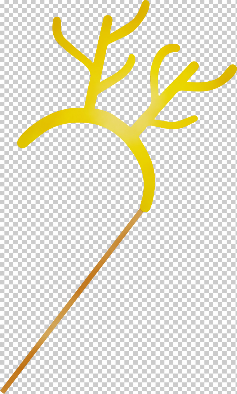 Leaf Yellow Line Meter Antler PNG, Clipart, Antler, Biology, Christmas Sign, Geometry, Leaf Free PNG Download