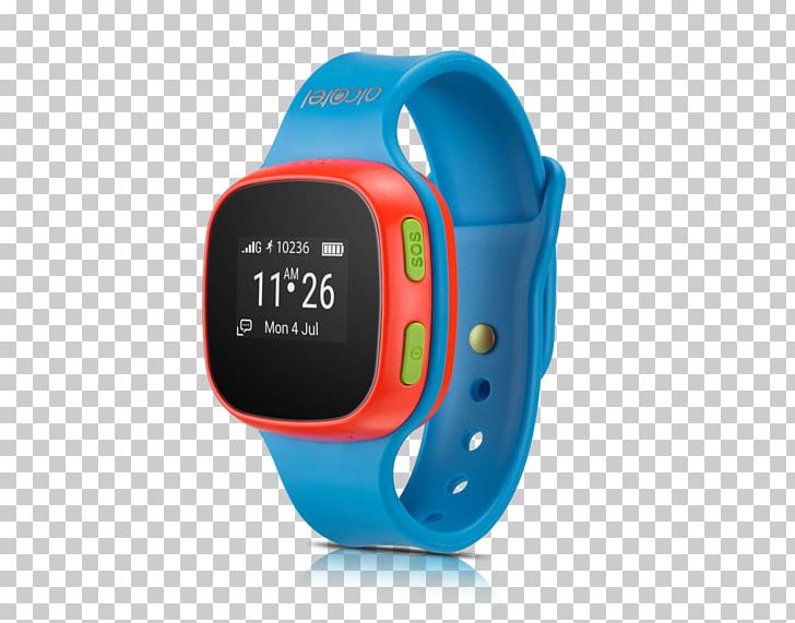 Alcatel Move Time Clock Alcatel Mobile Smartwatch Vodafone PNG, Clipart, Alcatel Mobile, Alcatel Move Time, Blue, Brand, Child Free PNG Download