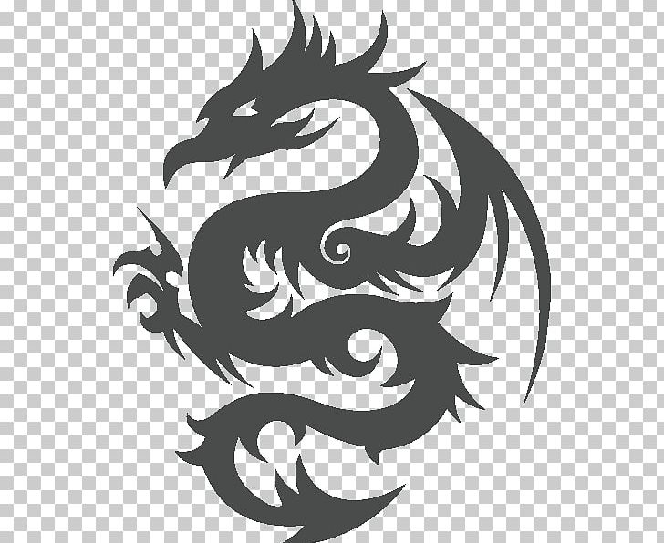 Chinese Dragon Tattoo China PNG, Clipart, Abziehtattoo, Black, Black And White, China, Chinese Dragon Free PNG Download