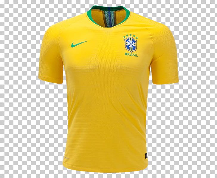 Brazil National Football Team 2018 World Cup Nike Jersey PNG, Clipart, 2018 World Cup, Active Shirt, Adidas, Brazil, Brazilian Football Confederation Free PNG Download