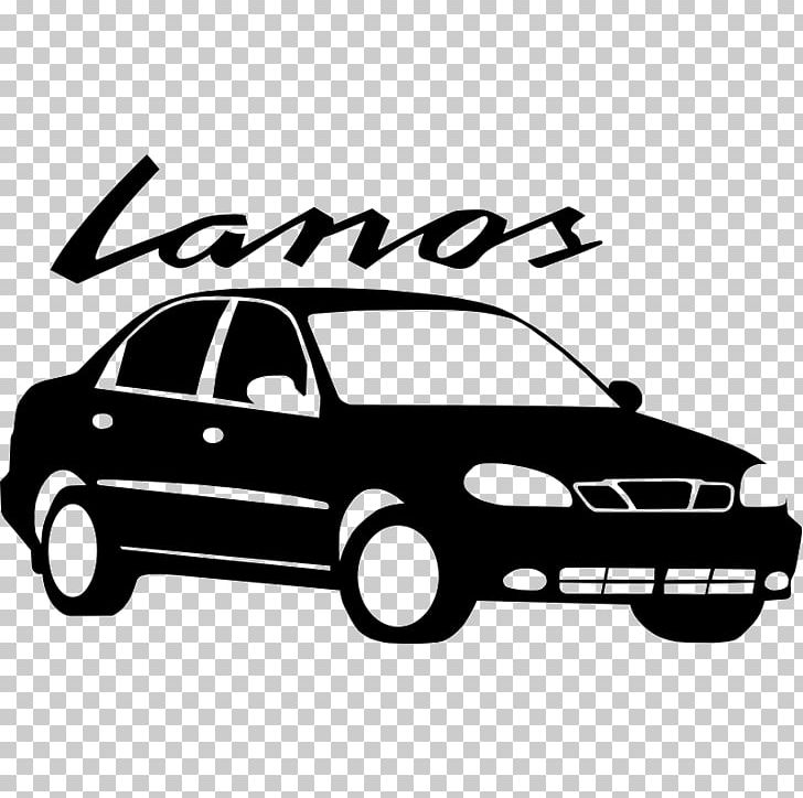 Daewoo Lanos Car Door Compact Car PNG, Clipart, Automotive Design, Automotive Exterior, Black And White, Brand, Bumper Free PNG Download