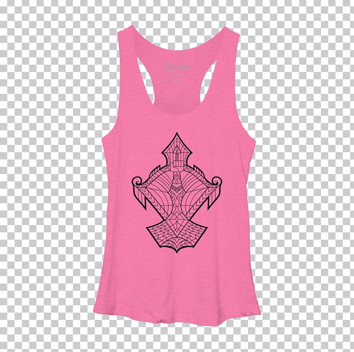 T-shirt Gilets Design By Humans Sleeveless Shirt PNG, Clipart, Active Shirt, Active Tank, Black, Clothing, Cuphead Free PNG Download
