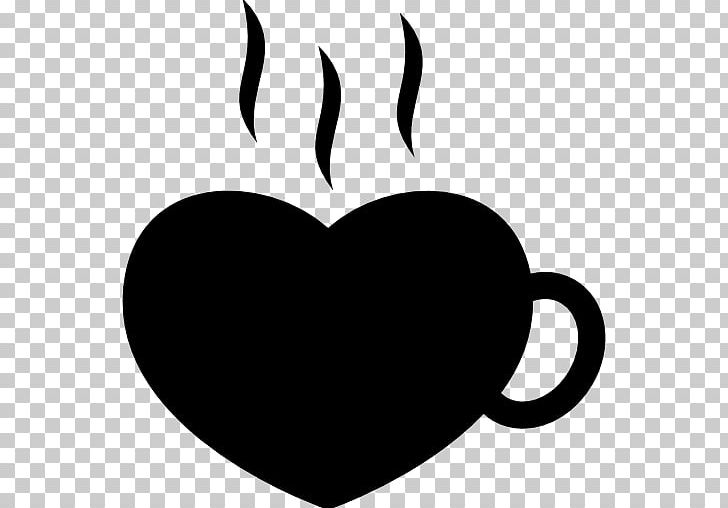 Coffee Heart Computer Icons PNG, Clipart, Black, Black And White, Coffee, Coffee Cup, Computer Icons Free PNG Download