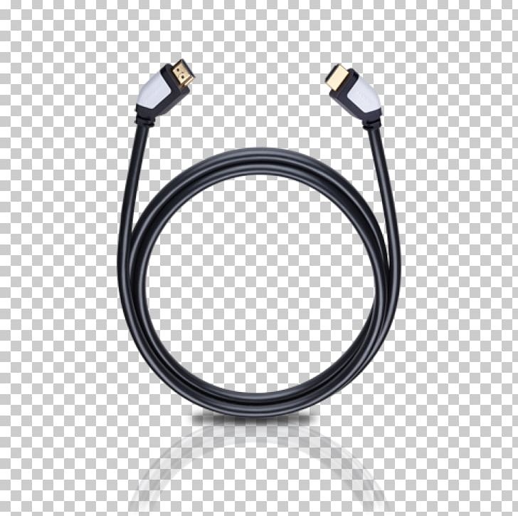 Oehlbach Black Magic High Speed HDMI Cable With Ethernet PNG, Clipart, Body Jewelry, Cable, Cable Plug, Data Transfer Cable, Electrical Cable Free PNG Download