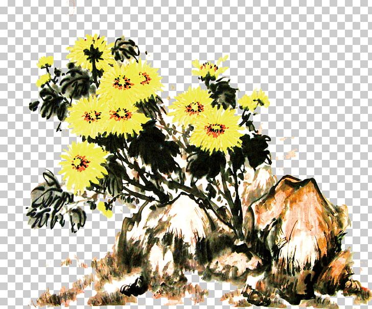 Ink Wash Painting Chinese Painting PNG, Clipart, Cartoon, China, Chinese Painting, Daisy Family, Encapsulated Postscript Free PNG Download
