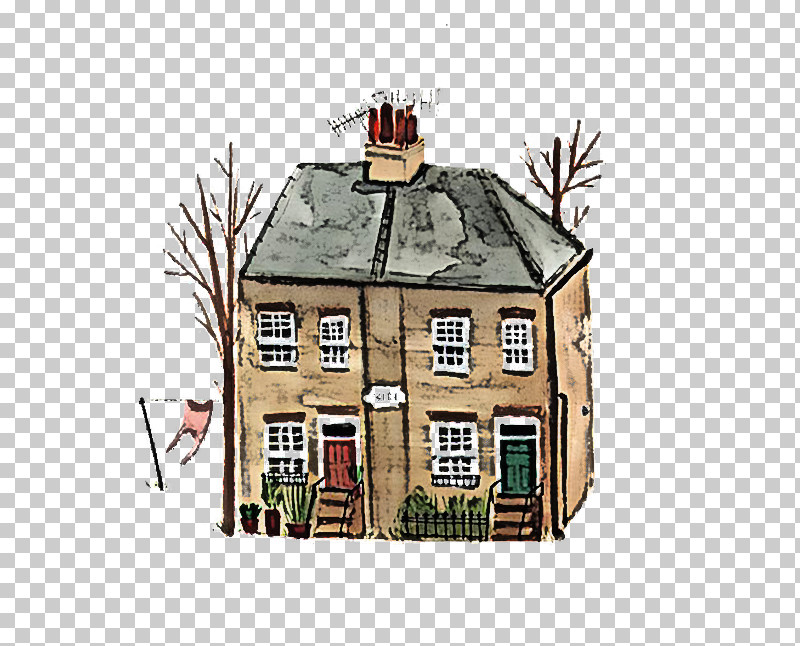 Cartoon Cottage House Building Roof PNG, Clipart, Building, Cartoon, Cottage, Facade, Home Free PNG Download