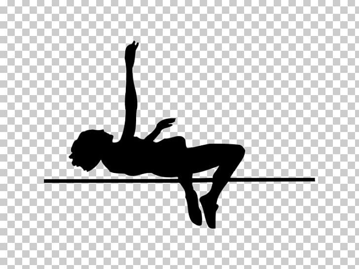 Track & Field High Jump Jumping Athlete Long Jump PNG, Clipart, Angle, Arm, Balance, Black, Black And White Free PNG Download
