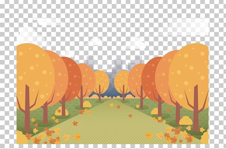 Autumn Illustration PNG, Clipart, Autumn, Autumn Leaves, Autumn Tree, Autumn Vector, Banana Leaves Free PNG Download
