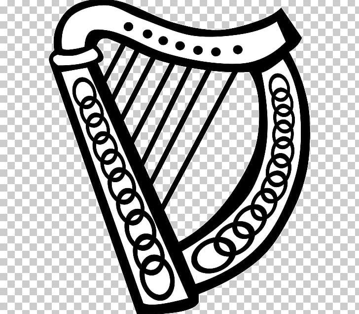 Celtic Harp PNG, Clipart, Area, Art, Bicycle Part, Black And White, Brand Free PNG Download