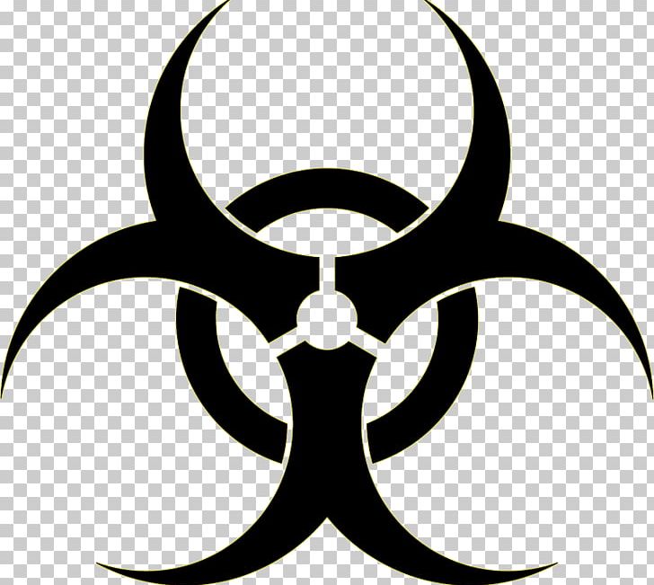 Biological Hazard Hazard Symbol Biology Contamination PNG, Clipart, Artwork, Biological Hazard, Biology, Biosafety Level, Black And White Free PNG Download