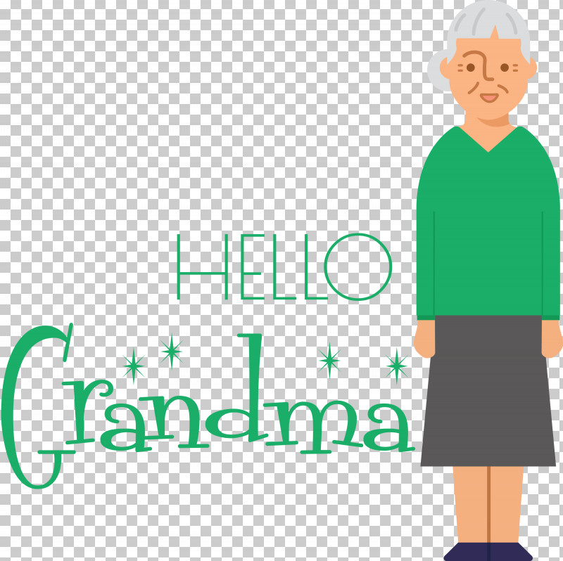 Hello Grandma Dear Grandma PNG, Clipart, Behavior, Cartoon, Dress, Green, Happiness Free PNG Download
