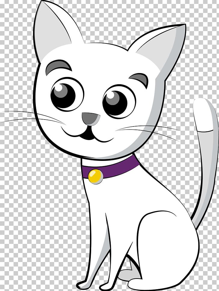 Cat Kitten White PNG, Clipart, Animals, Artwork, Black, Black And White, Carnivoran Free PNG Download