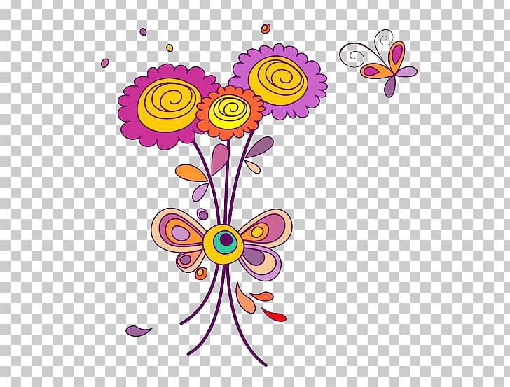 Flower Graphic Design PNG, Clipart, Art, Bouquet Of Flowers, Butterfly, Color, Encapsulated Postscript Free PNG Download