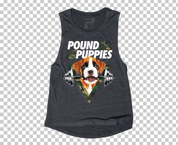 Puppy T-shirt Dog Pound Puppies Gilets PNG, Clipart, Black, Brand, Clothing, Crew Neck, Dog Free PNG Download