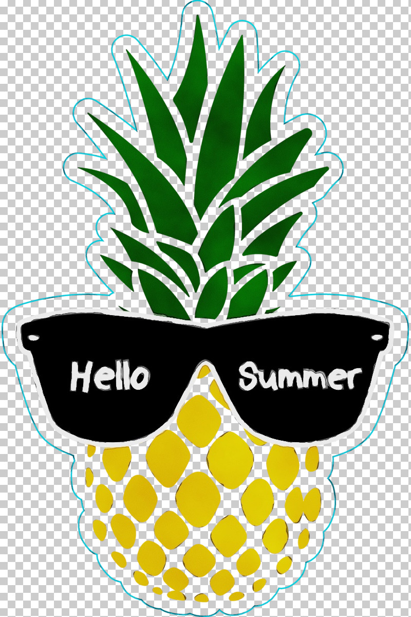 Summer Pineapple PNG, Clipart, Cartoon, Paint, Pineapple, Pineapple Print Tee, Summer Free PNG Download
