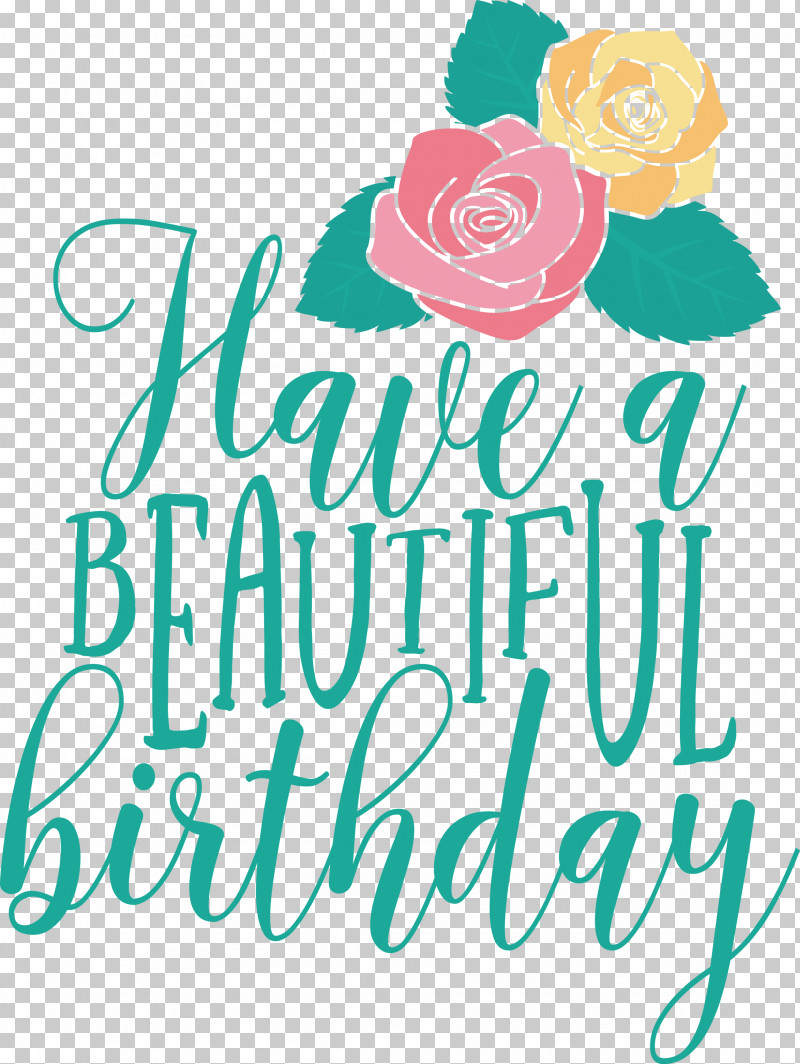 Beautiful Birthday PNG, Clipart, Beautiful Birthday, Flower, Geometry, Line, Logo Free PNG Download