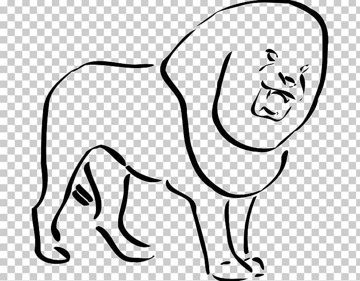 Lion Cougar Line Art PNG, Clipart, Animals, Black, Caricature, Carnivoran, Cat Like Mammal Free PNG Download